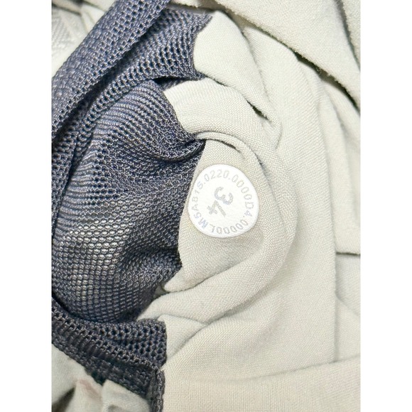 Lululemon Lab Visa Mens Pants Gray Elastic Waist Zip Pockets Outdoor Size 34 - Picture 3 of 5